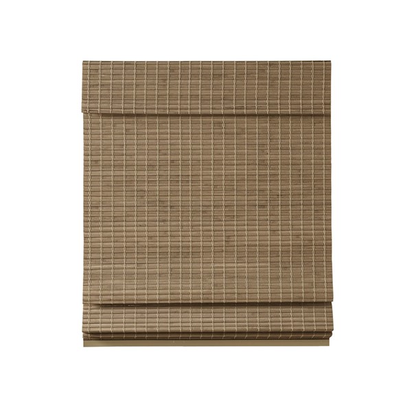 Madison Park Eastfield Bamboo Light Filtering Roman Shade 64"L in Natural Ash, 29x64" MP40-7800