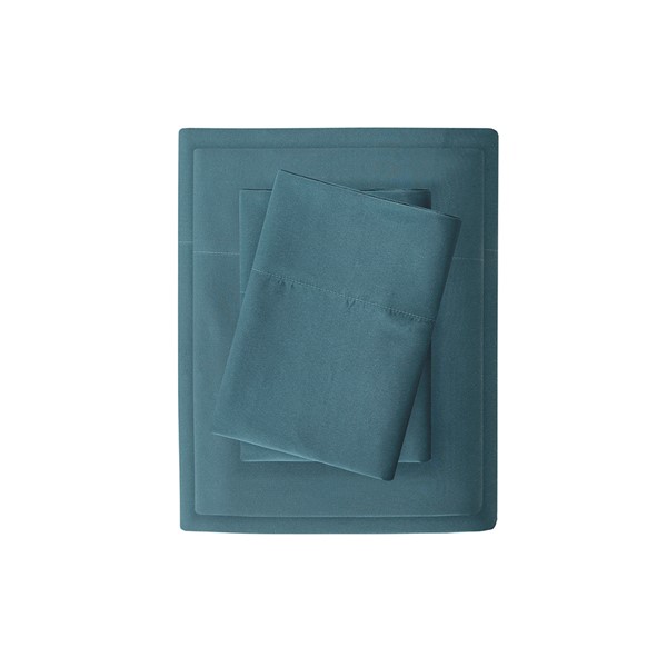 Madison Park Luxurious Brushed Microfiber Deep Pocket Sheet Set in Teal, Cal King MP20-6344