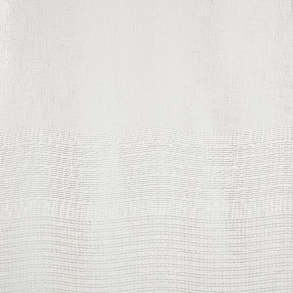 Madison Park Aida Yarn Dye Sheer Curtain Panel Pair in White, 2-PK 37x84" MP40-7933