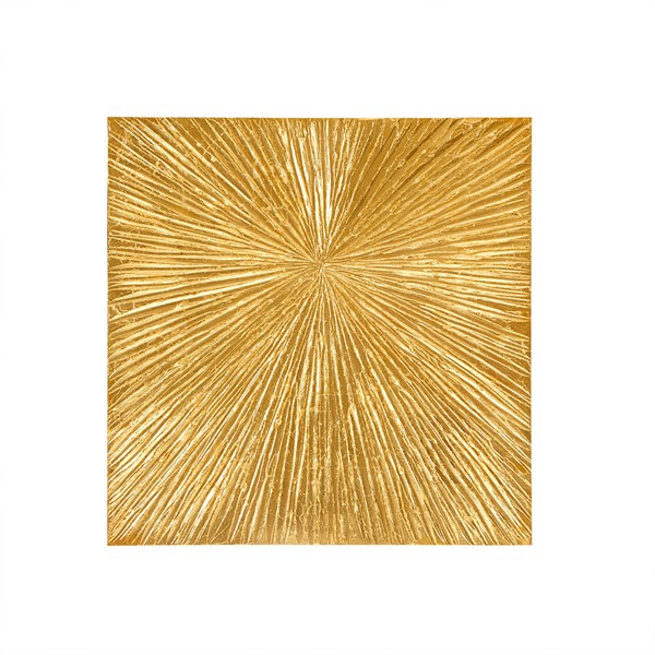 Madison Park Signature Sunburst Hand Painted Dimensional Resin Wall Art in Gold, 30x30" MPS95A-0023