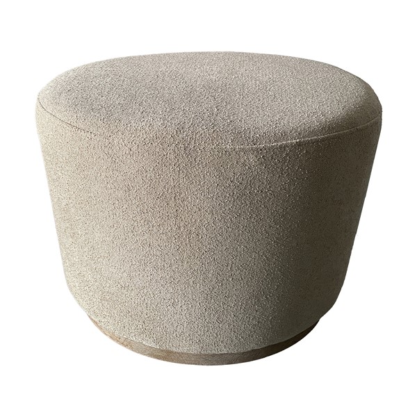 Chapel Hill Zoe Oval Accent Ottoman in Beige CH101-0054