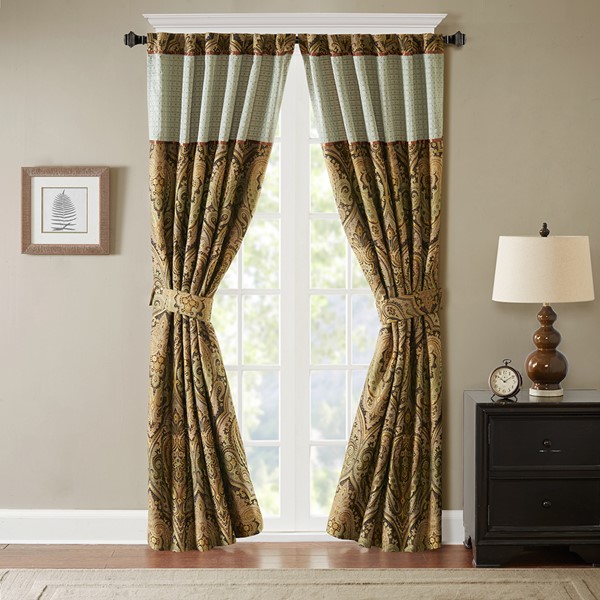 Hampton Hill Canovia Springs Curtain Panel in Brown, 54x84" FB40-1129