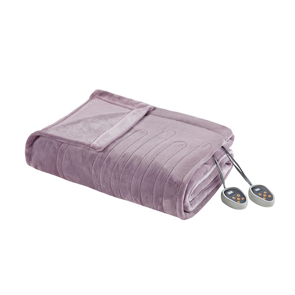 Beautyrest Plush Heated Blanket in Lavender, Twin BR54-0654