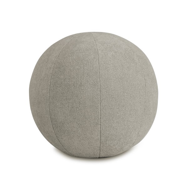 Chapel Hill Laguna Solid Round Ball Pillow in Light Taupe CH30-0037