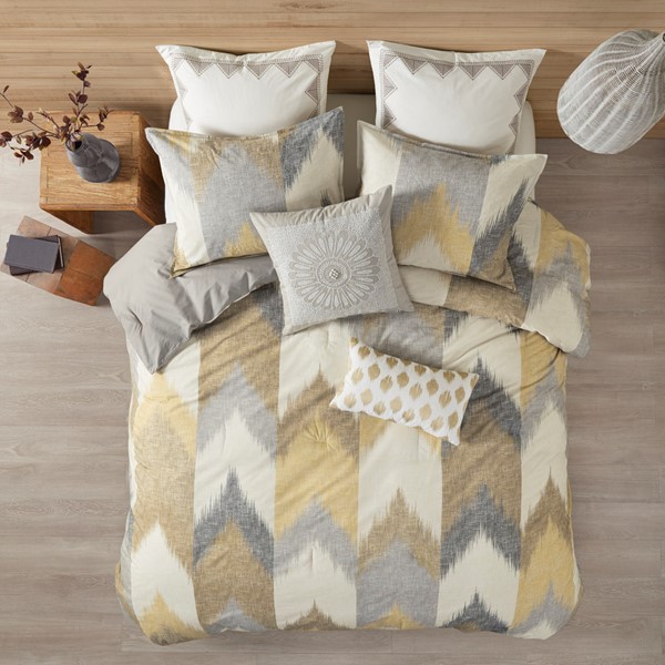 INK+IVY Alpine Cotton Comforter Mini Set in Yellow, Full/Queen II10-785