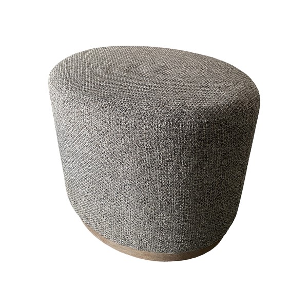 Chapel Hill Zoe Oval Accent Ottoman in Navy/Beige CH101-0053