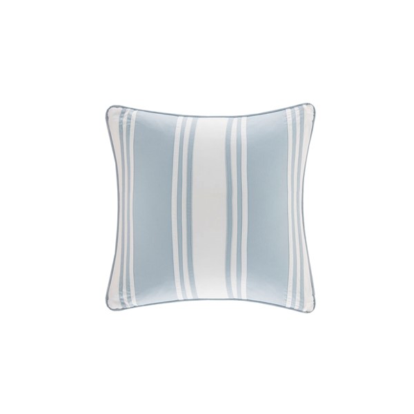 Harbor House Crystal Beach Pieced Square Pillow in White, 18x18" HH30-706A