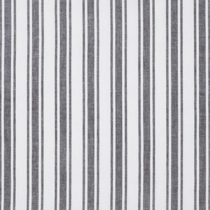 Sawyer Mill Black Ticking Stripe Short Panel Set of 2 63x36