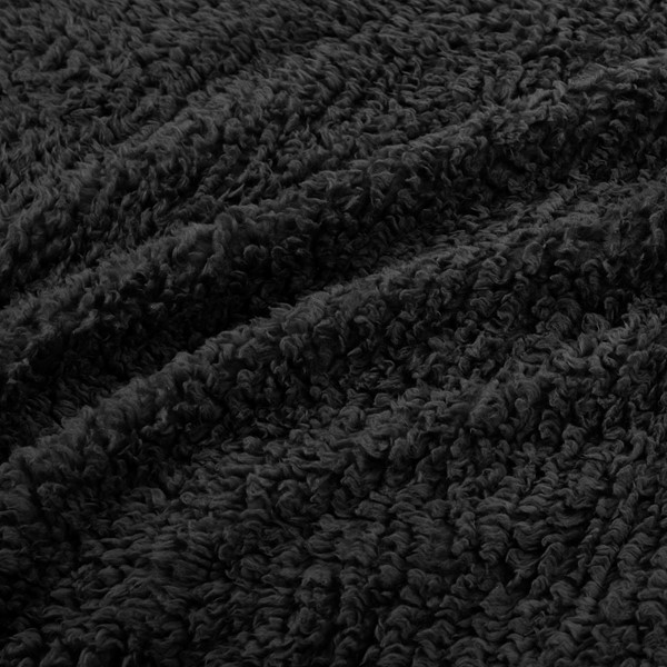 Woolrich Burlington Berber Blanket in Black, Twin WR51-3913