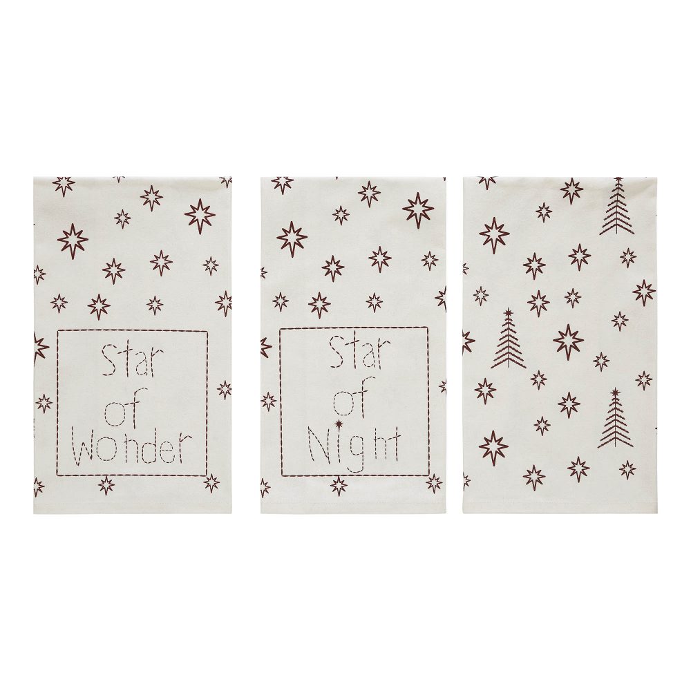 Star of Wonder Tea Towel Set of 3 19x28