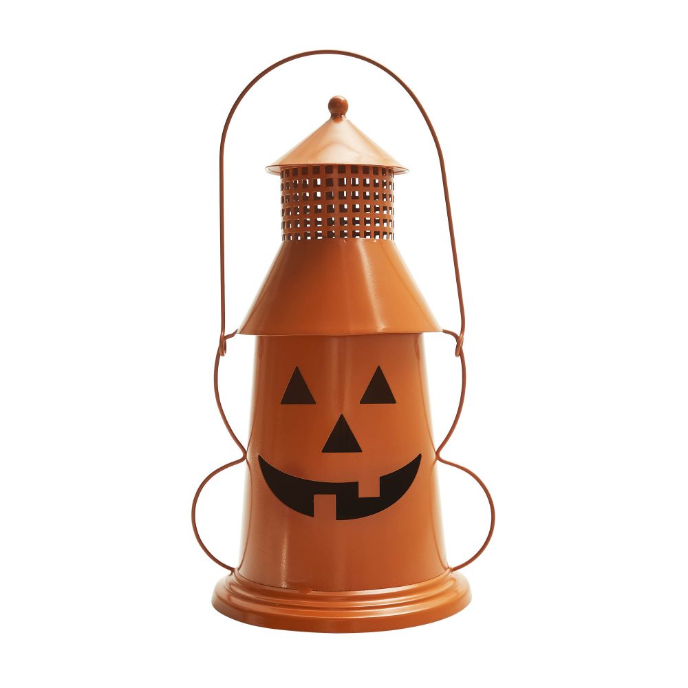 Tealight Holder Halloween Lantern Orange 12x8x6