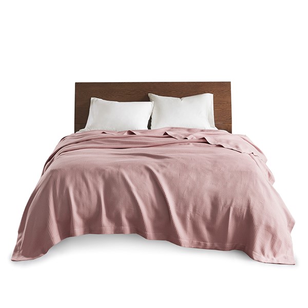 Madison Park 100% Certified Egyptian Cotton Blanket in Rose, Full/Queen MP51N-6364