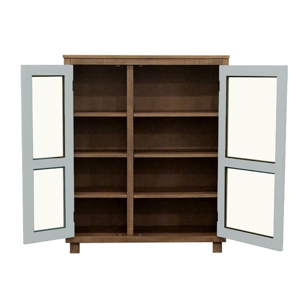 Chapel Hill Serena Glass Cabinet Mw/Dr/Pv in Brown/Taupe CH130-1010