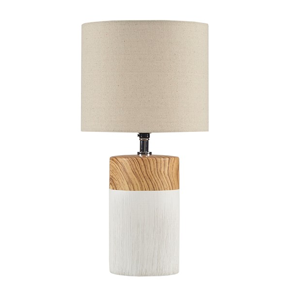 510 Design Nicolo Textured Ceramic Table Lamp in White 5DS153-0036