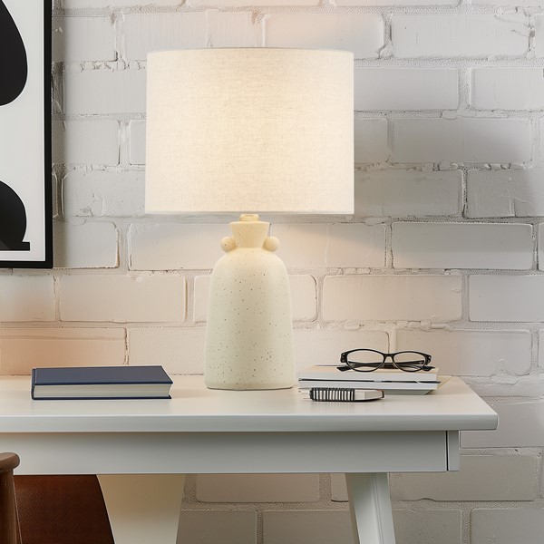 INK+IVY Alarid 16" Ceramic Table Lamp in Cream II153-0156