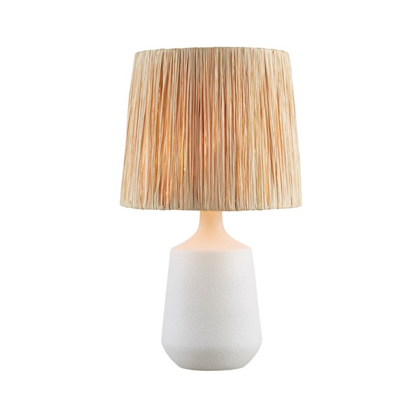 INK+IVY Ethra Ceramic Table Lamp in White II153-0161