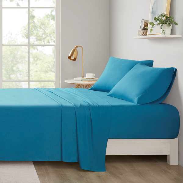 Intelligent Design Microfiber All Season Soft Touch Sheet Set in Teal, Twin ID20-1080