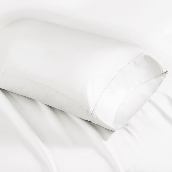 Madison Park 1500 Thread Count Cotton Blend 4 PC Sheet Set in White, Queen MP20-4840