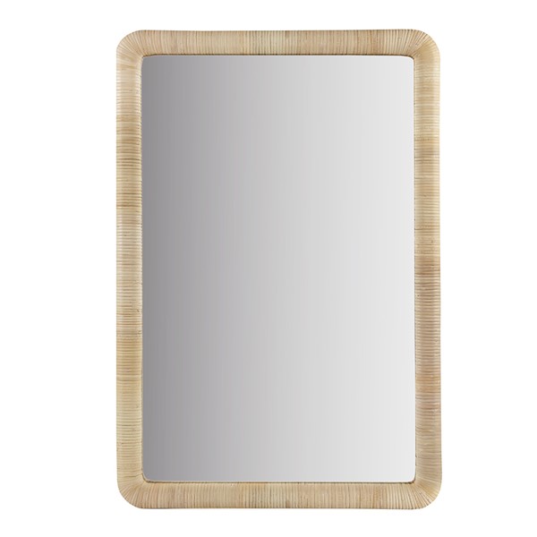 INK+IVY Nova Natural Rattan Rectangle Wall Mirror in Natural II95F-0155