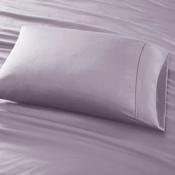 Madison Park 800 Thread Count Cotton Blend Sateen Sheet Set in Purple, Split King MP20-7156