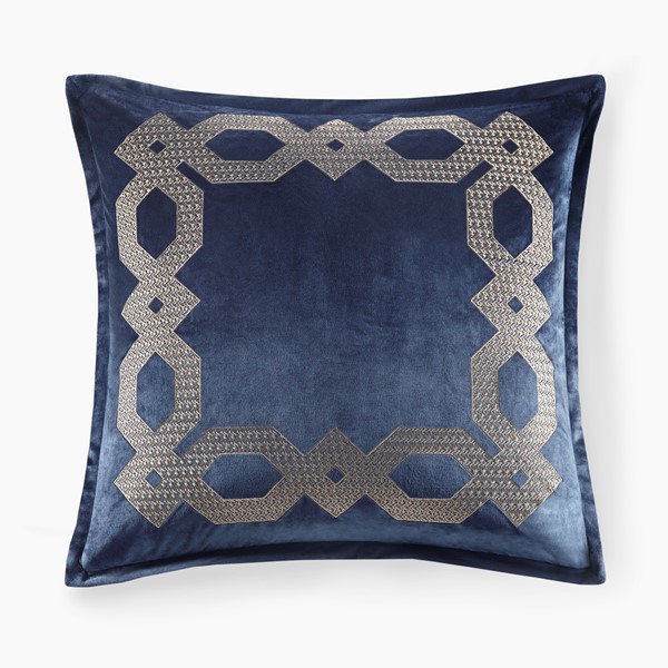 Croscill Classics Clermont European Pillow Sham in Navy, 26x26" CCL11-0022