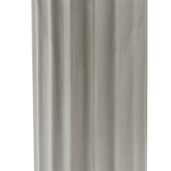 Martha Stewart Glendale Ribbed Ceramic Table Lamp in Grey MT153-0051