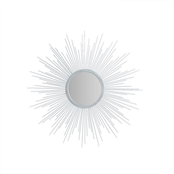 Madison Park Fiore Sunburst Wall Decor Mirror in Silver, 29.5" Dia MP95F-0265