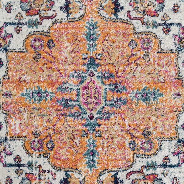 Madison Park Mateo Boho Medallion Woven Area Rug in Blue Multi, 6x9' MP35-8056