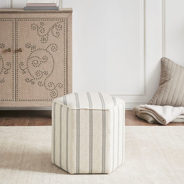 Martha Stewart Ellen Accent Ottoman in Natural MT101-0013