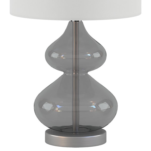 510 Design Ellipse Curved Glass Table Lamp, Set of 2 in Gray, Set of 2 5DS153-0019