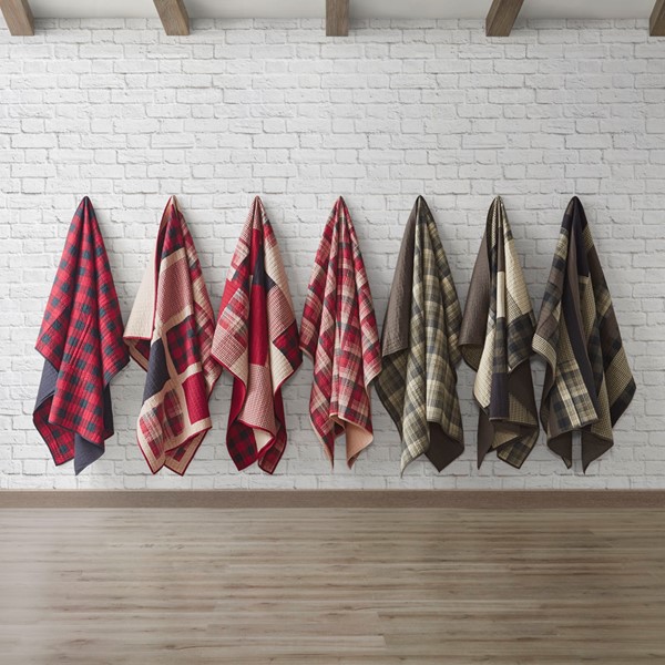 Woolrich Sunset Quilted Throw in Red, 50x70" WR50-1785