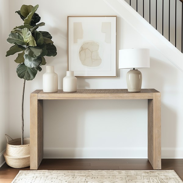 INK+IVY Monterey Console Table in Natural, 54"W II120-0575