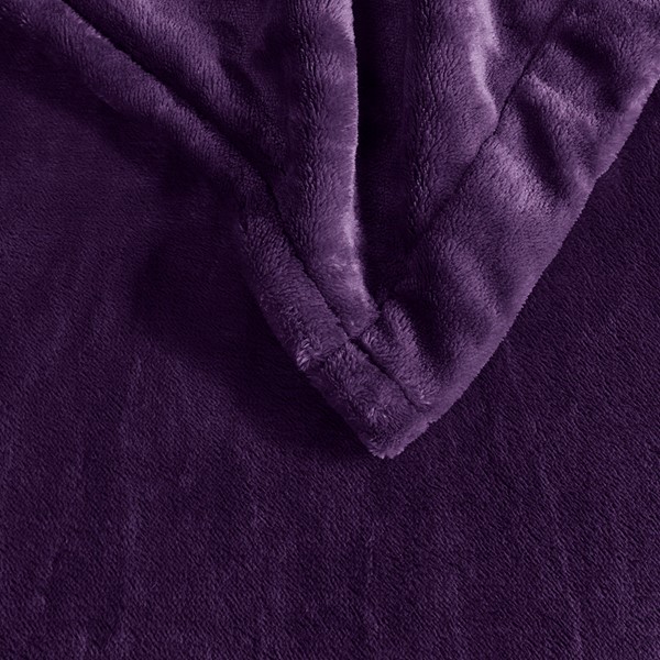 Beautyrest Plush Heated Blanket in Purple, Full BR54-1933