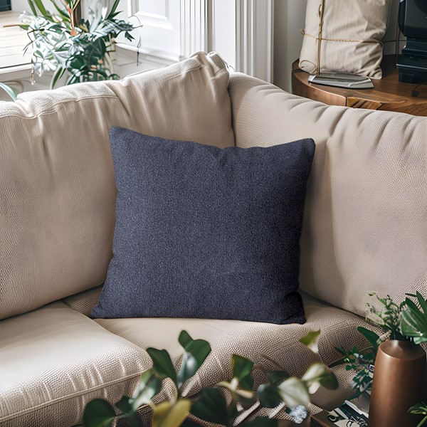 Chapel Hill Harper Solid Square Pillow in Navy Blue, 20x20" CH30-0035