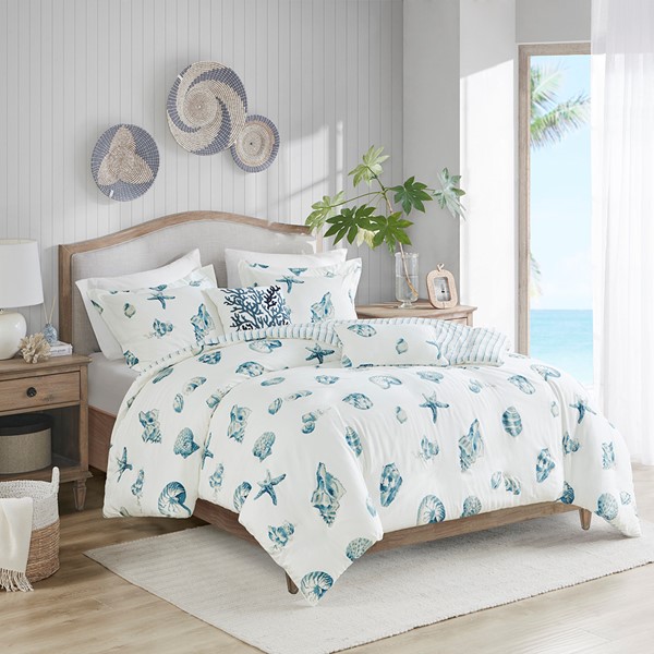 Harbor House Beach House Duvet Cover Set in Blue, Full/Queen HH12-099