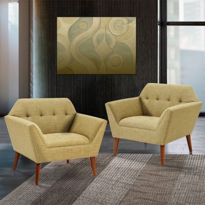 INK+IVY Newport Lounge Chair Set of 2 in Pale Green II100-0591