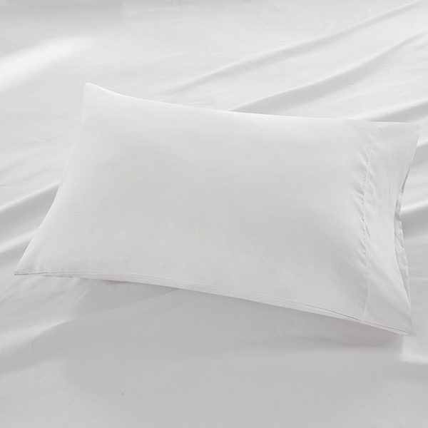 Madison Park Luxurious Brushed Microfiber Deep Pocket Sheet Set in White, Queen MP20-1177