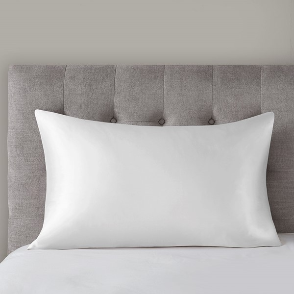 Madison Park 100% Mulberry Silk Pillowcase Single Piece in White, Queen MP21-7270