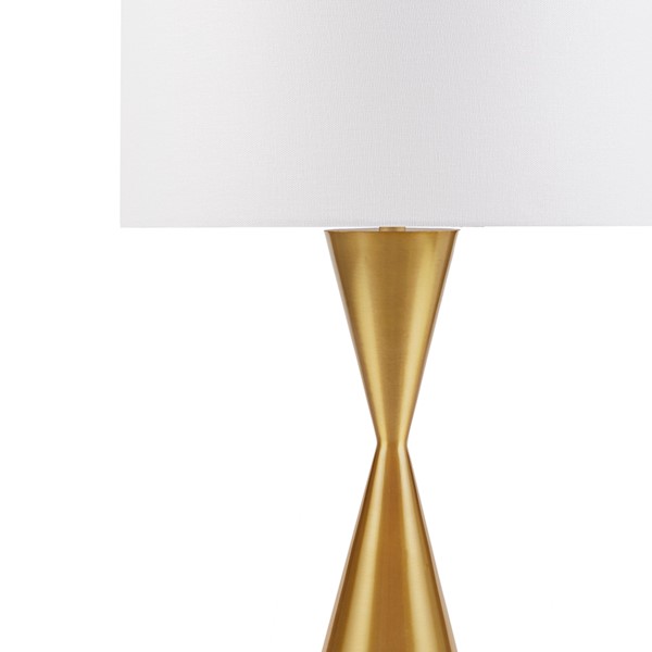 INK+IVY Elixir Gold Hourglass Metal Table Lamp in Gold II153-0154