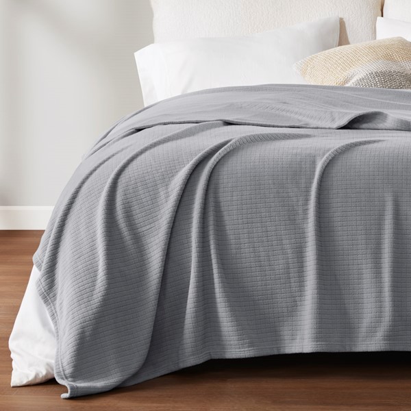 True North by Sleep Philosophy Microfleece Blanket in Grey, Full/Queen TN51-0549