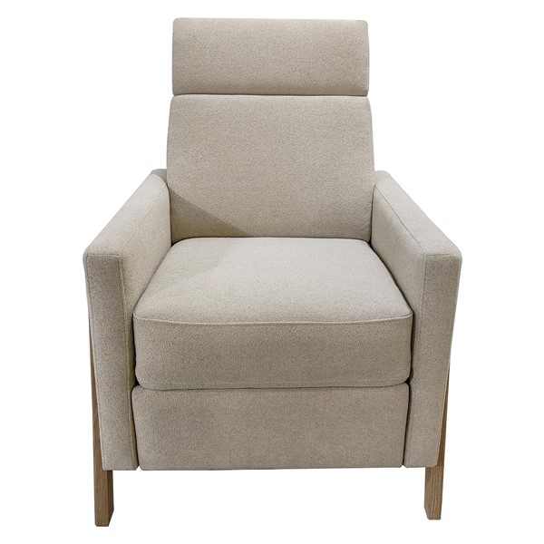 Chapel Hill Luna Recliner With Wood Frame in Beige CH103-0043