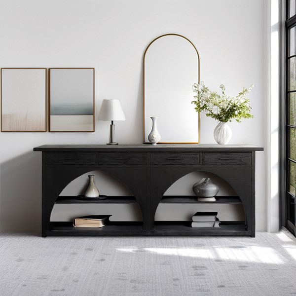 Chapel Hill Grayson Highboard in Black/Grey CH133-1000