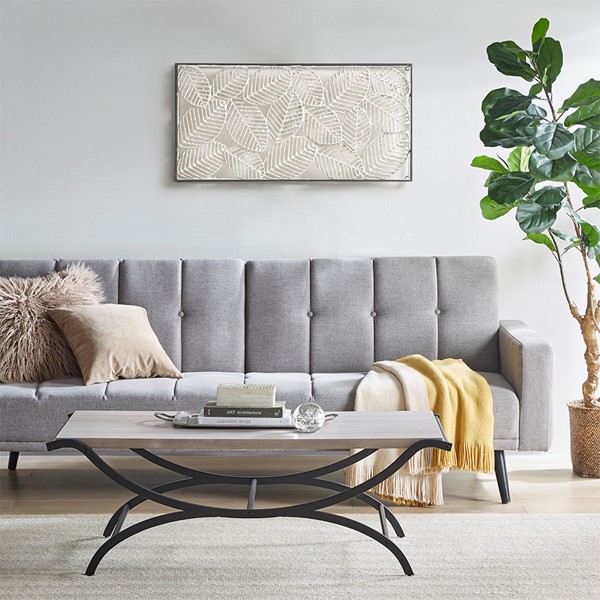 INK+IVY Wilson Coffee Table in White/Black II120-0404