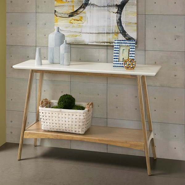 Madison Park Parker Console in Off-White/Natural MP120-1065