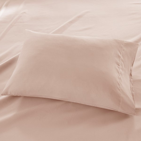 Madison Park Luxurious Brushed Microfiber Deep Pocket Sheet Set in Blush, Cal King MP20-4393