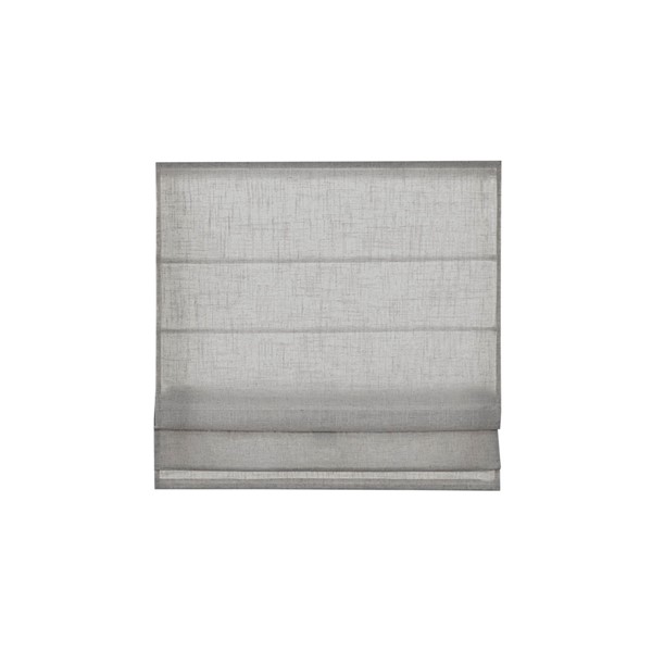 Madison Park Kyler Linen Blend Light Filtering Cordless Roman Shade in Grey, 29x64" MP40-7974