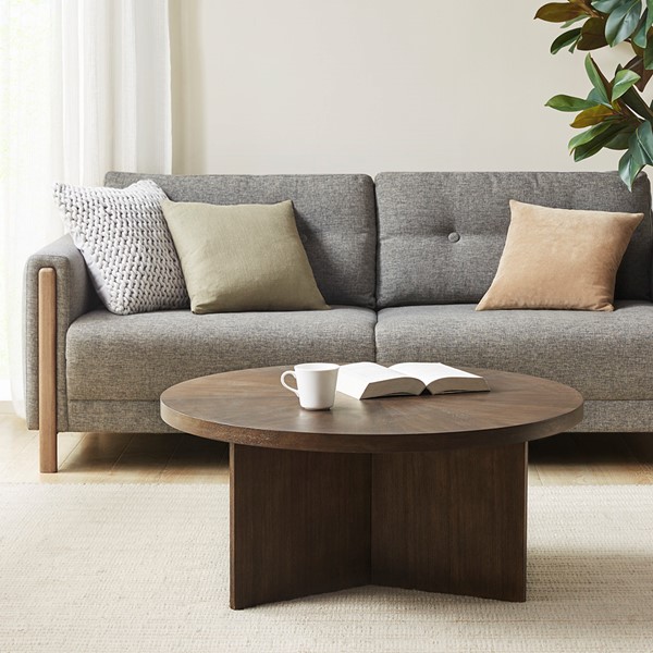 Martha Stewart Sadie Round Coffee table in Brown MT120-0150