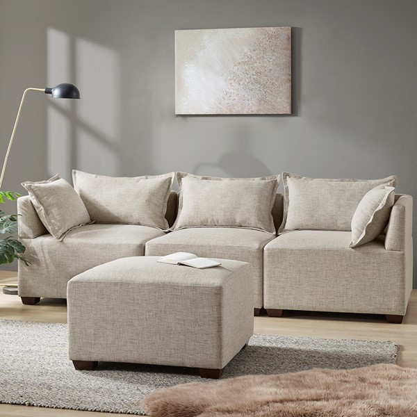 INK+IVY Molly Modular Sectional Sofa Collection in Linen, Corner Chair II100-0543