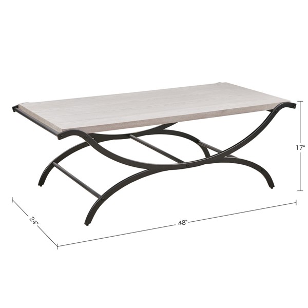 INK+IVY Wilson Coffee Table in White/Black II120-0404