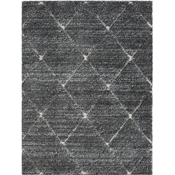 Madison Park Sophie Talas Trellis Area Rug in Grey/Cream, 8x10' MP35-8039